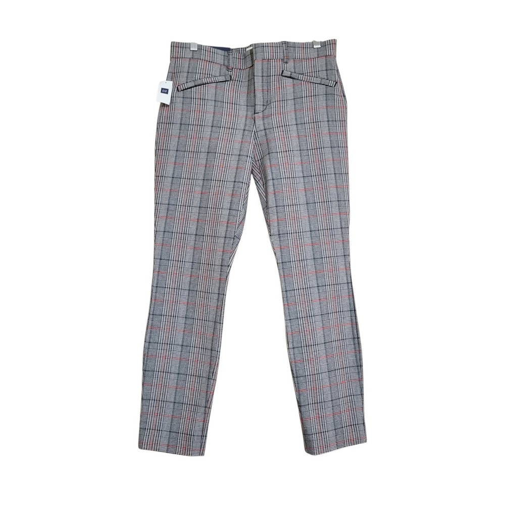 GAP Womens 6 NWT Dark Academia Officecore Plaid Signature Skinny Ankle Pants